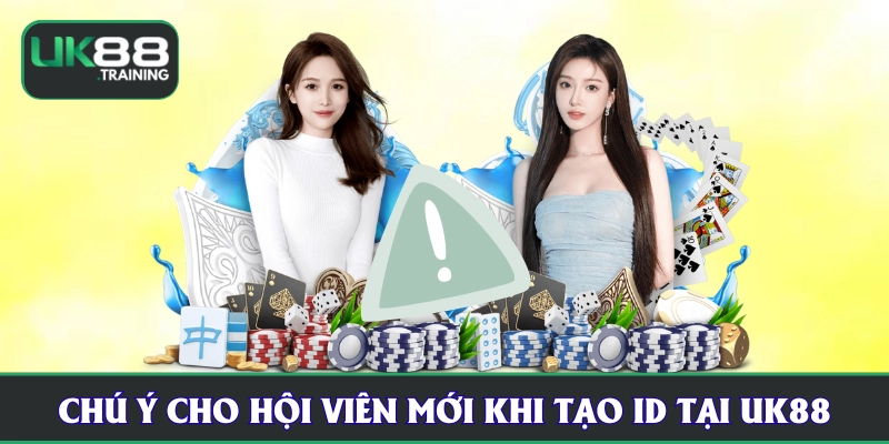 Chú ý cho hội viên mới khi tạo ID tại UK88