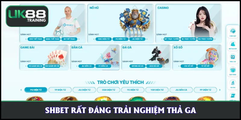 SHBET rất đáng trải nghiệm thả ga