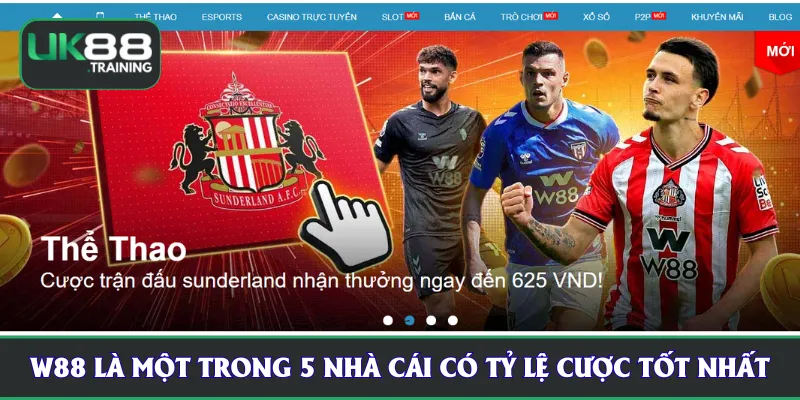 W88 là một trong 5 nhà cái có tỷ lệ cược tốt nhất